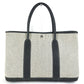 HERMES Garden Party PM Handbag Tote Bag Toile H Women's Black