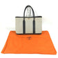 HERMES Garden Party PM Handbag Tote Bag Toile H Women's Black