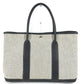 HERMES Garden Party PM Handbag Tote Bag Toile H Women's Black