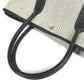 HERMES Garden Party PM Handbag Tote Bag Toile H Women's Black