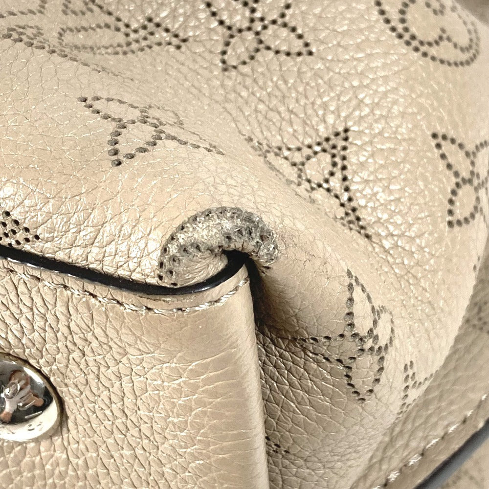 LOUIS VUITTON M55799 Monogram Mahina Muria Bag, 2-Way Handbag/Shoulder Bag, Monogram Mahina Leather, Women's, Galle, Beige