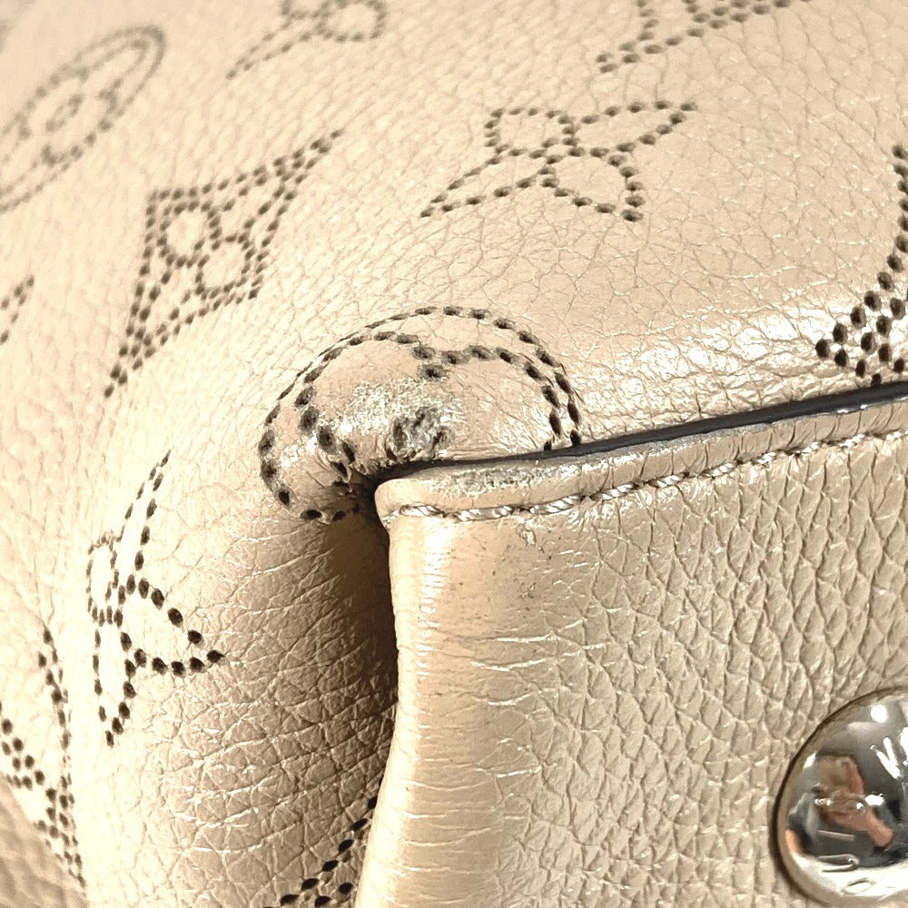 LOUIS VUITTON M55799 Monogram Mahina Muria Bag, 2-Way Handbag/Shoulder Bag, Monogram Mahina Leather, Women's, Galle, Beige