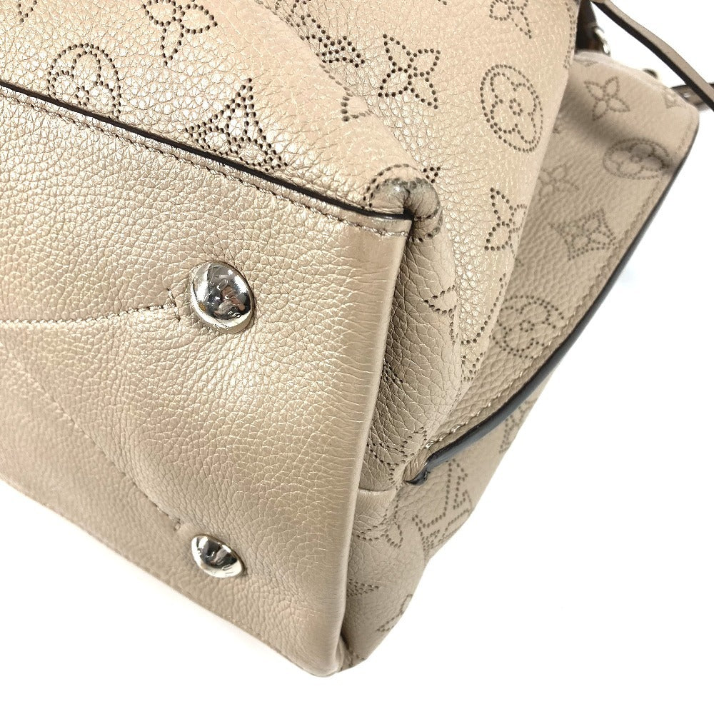 LOUIS VUITTON M55799 Monogram Mahina Muria Bag, 2-Way Handbag/Shoulder Bag, Monogram Mahina Leather, Women's, Galle, Beige