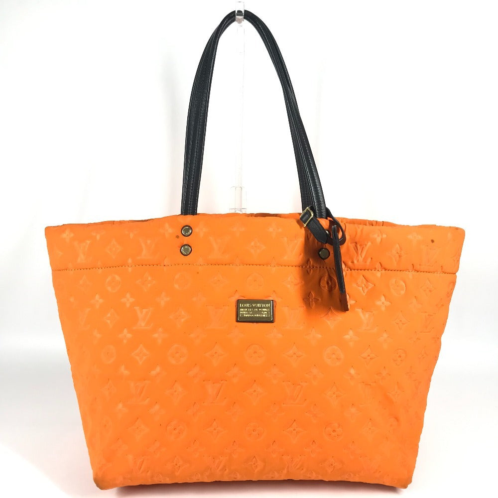 LOUIS VUITTON M92803 Cruise Line Scuba MM Shoulder Tote Bag, Microfiber, Women's, Orange