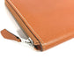 HERMES Round Zipper Travel Case, Azap Combine Long Wallet, Epson, Unisex, Gold
