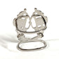 HERMES Bride de Gala Accessories Fashion Accessories Scarf Ring Metal Women's Silver