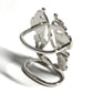HERMES Bride de Gala Accessories Fashion Accessories Scarf Ring Metal Women's Silver