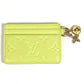 LOUIS VUITTON M13645 Monogram Empreinte Card Case, Porte Carte LV Charm, Business Card Holder, Pass Case, Card Case, Monogram Empreinte Leather, Unisex, Zesty Lime Green