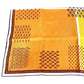 HERMES Carré 90, Quadrige galon quadri au bloc, Silk Scarf, Women's, Orange