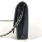 CHANEL A46646 Cambon CC Coco Mark Logo Chain Wallet, Long Wallet, Crossbody Chain Bag, Shoulder Bag, Leather, Women's, Black