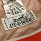 HERMES Hロゴ ハット帽 帽子 バケットハット ボブハット ハット ポリエステル ユニセックス オレンジ