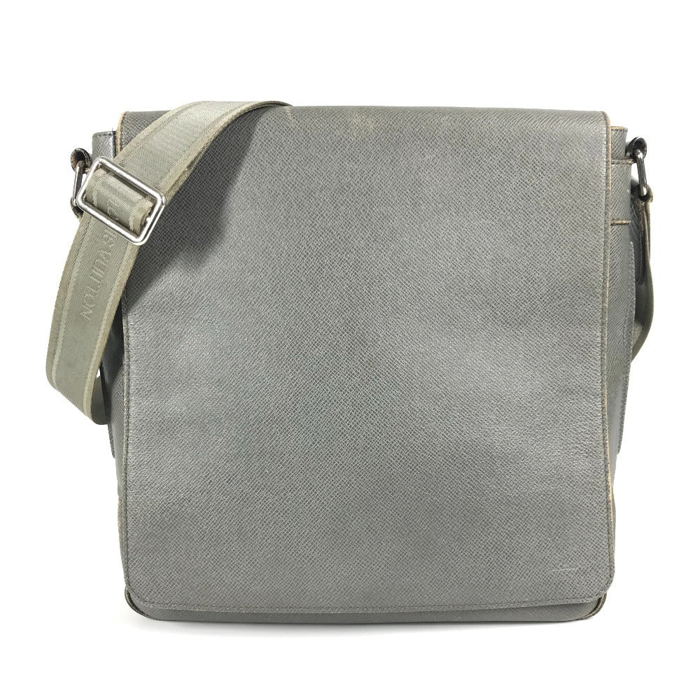 LOUIS VUITTON M32700 タイガ ロマンPM ロマン PM カバン メッセンジャーバッグ フラップ ショルダーバッグ タイガレザー ユニセックス グラシエ グレー
