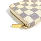 LOUIS VUITTON N63069 Damier Azur Zippy Coin Purse, Wallet, Coin Purse, Zip-Around Coin Case, Damier Azur Canvas, Unisex, White