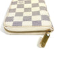 LOUIS VUITTON N63069 Damier Azur Zippy Coin Purse, Wallet, Coin Purse, Zip-Around Coin Case, Damier Azur Canvas, Unisex, White