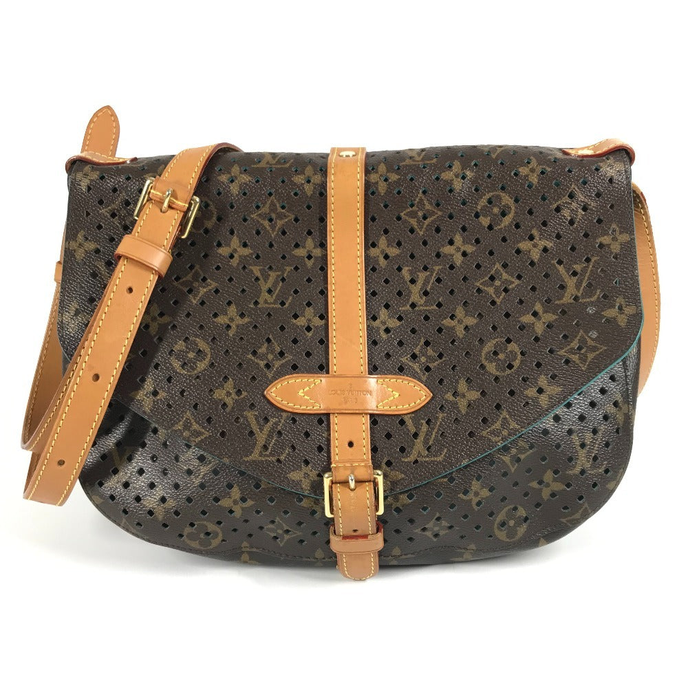 LOUIS VUITTON M93998 モノグラムペルフォ フローレソミュール カバン 斜め掛け フラップ パンチング ショルダーバッグ モノグラムキャンバス ユニセックス テュルコワーズ ブルー