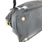 PRADA 1BB01 2-Way Handbag/Tote Bag with Triangle Logo and Plaque, Crossbody/Shoulder Bag, Leather/Nylon, Unisex, Black
