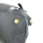 PRADA 1BB01 2-Way Handbag/Tote Bag with Triangle Logo and Plaque, Crossbody/Shoulder Bag, Leather/Nylon, Unisex, Black
