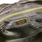 PRADA 1BB01 2-Way Handbag/Tote Bag with Triangle Logo and Plaque, Crossbody/Shoulder Bag, Leather/Nylon, Unisex, Black