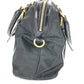 PRADA 1BB01 2-Way Handbag/Tote Bag with Triangle Logo and Plaque, Crossbody/Shoulder Bag, Leather/Nylon, Unisex, Black