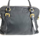 PRADA 1BB01 2-Way Handbag/Tote Bag with Triangle Logo and Plaque, Crossbody/Shoulder Bag, Leather/Nylon, Unisex, Black