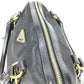 PRADA 1BB01 2-Way Handbag/Tote Bag with Triangle Logo and Plaque, Crossbody/Shoulder Bag, Leather/Nylon, Unisex, Black