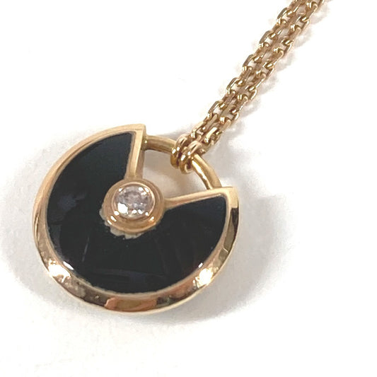 CARTIER アミュレット ドゥ カルティエ 1Pダイヤ XS チェーンネックレス アクセサリー 金 K18 ネックレス Au750 レディース ゴールド