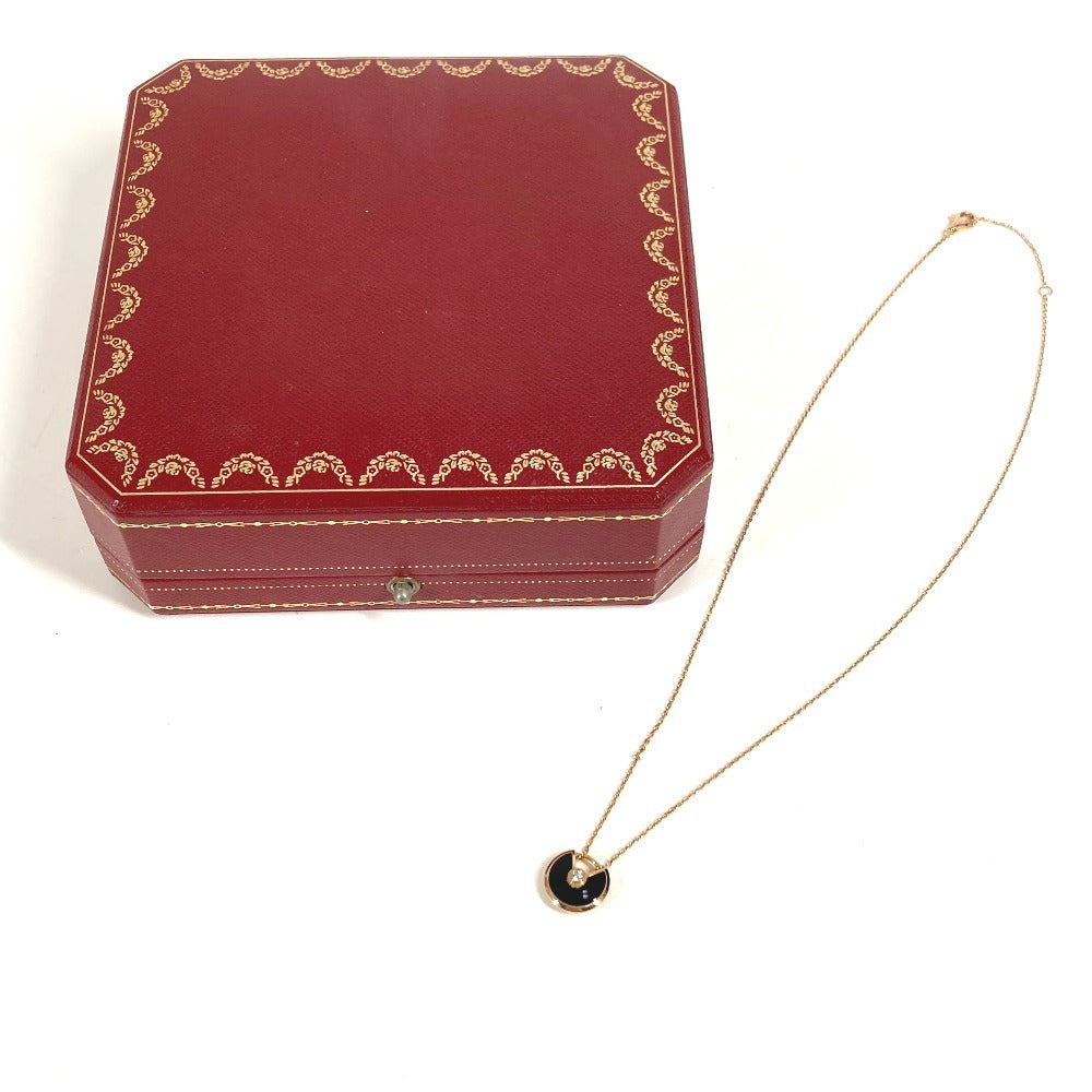 CARTIER Amulet de Cartier 1 Diamond XS Chain Necklace, 18K Gold, Au750, Women's