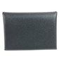 HERMES Calvi Duo Bifold Wallet with Card Case, Coin Purse, Business Card Holder, Pass Case, Coin Case, Epson, Unisex, Black