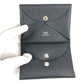 HERMES Calvi Duo Bifold Wallet with Card Case, Coin Purse, Business Card Holder, Pass Case, Coin Case, Epson, Unisex, Black