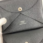 HERMES Calvi Duo Bifold Wallet with Card Case, Coin Purse, Business Card Holder, Pass Case, Coin Case, Epson, Unisex, Black