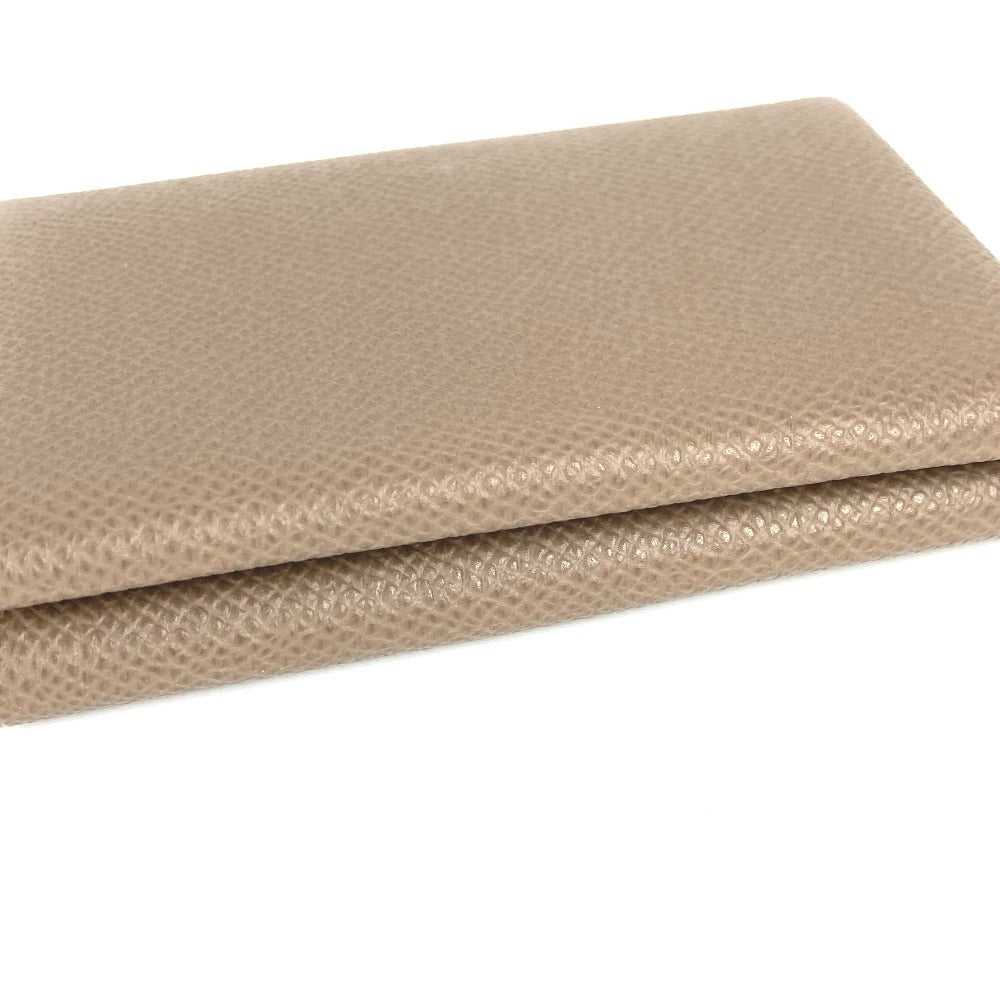 HERMES Calvi Duo Bifold Wallet with Card Case, Coin Purse, Business Card Holder, Pass Case, Coin Case, Epson, Unisex, Etoupe, Gray