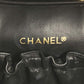 CHANEL CC Coco Mark Logo Picolore Vanity Bag Pouch Box Handbag Leather Women's Black