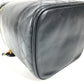 CHANEL CC Coco Mark Logo Picolore Vanity Bag Pouch Box Handbag Leather Women's Black