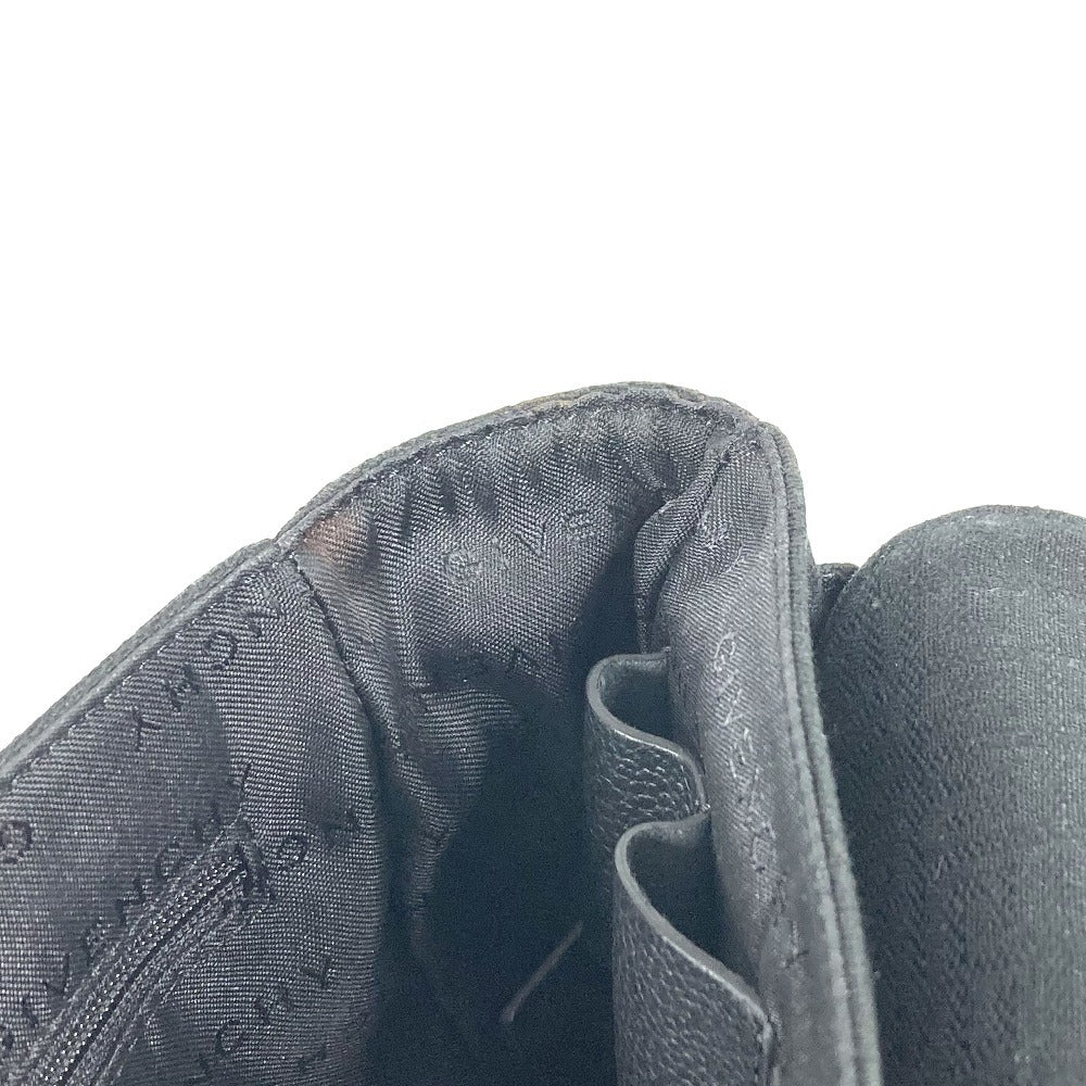 GIVENCHY ロゴ 総柄 カバン 斜め掛け フラップ メッセンジャーバッグ ショルダーバッグ レザー/キャンバス ユニセックス ブラック
