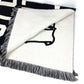 Dior 28Z0006A0663 カクタスジャック フリンジ Dior x Cactus Jack Blanket インテリア ひざかけ 毛布 バイカラー ブランケット ウール ユニセックス ホワイト
