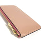 JIMMY CHOO logo card case, business card holder, pass case, fragment case, wallet, coin purse, leather, unisex, pink