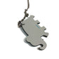 HERMES Animal Chain Bag Charm Keychain Leather Unisex Gray