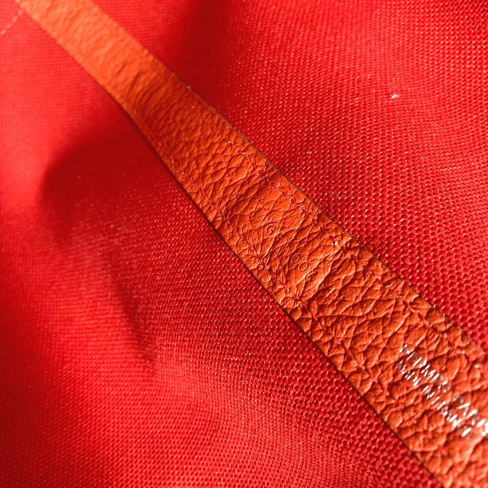 HERMES トートバッグ ガーデンパーティポケット 36 PM カバン ハンドバッグ トワルミリタリー ユニセックス ルージュトマト×カプシーヌ レッド