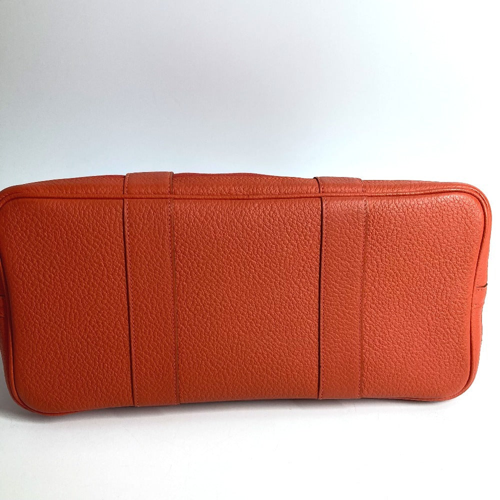 HERMES トートバッグ ガーデンパーティポケット 36 PM カバン ハンドバッグ トワルミリタリー ユニセックス ルージュトマト×カプシーヌ レッド