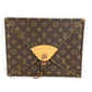 LOUIS VUITTON 不明 モノグラム CLASSIC クラシック ロゴ ポーチ セカンドバッグ クラッチバッグ モノグラムキャンバス ユニセックス ブラウン