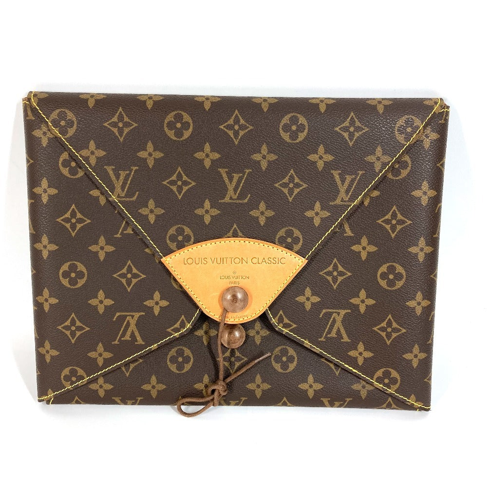 LOUIS VUITTON 不明 モノグラム CLASSIC クラシック ロゴ ポーチ セカンドバッグ クラッチバッグ モノグラムキャンバス ユニセックス ブラウン