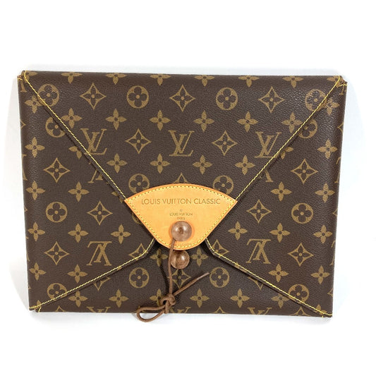 LOUIS VUITTON 不明 モノグラム CLASSIC クラシック ロゴ ポーチ セカンドバッグ クラッチバッグ モノグラムキャンバス ユニセックス ブラウン