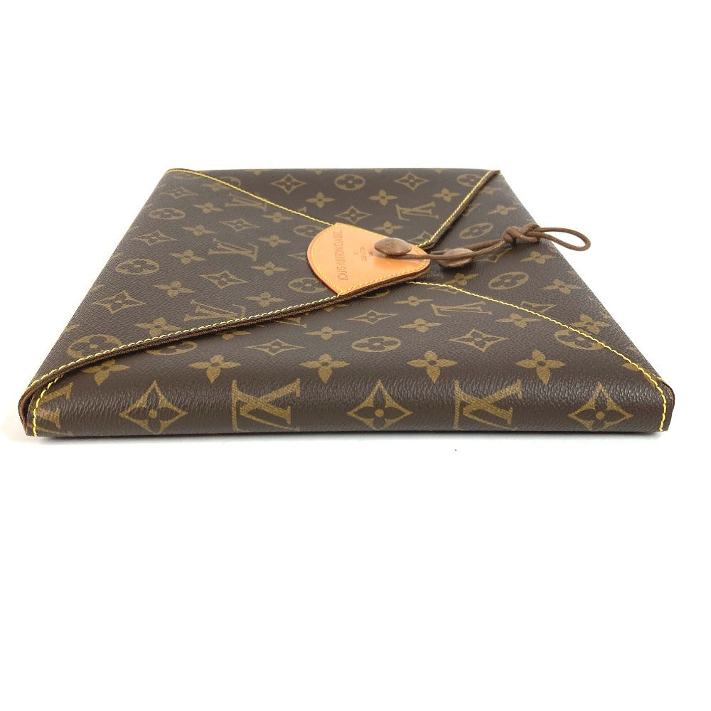 LOUIS VUITTON 不明 モノグラム CLASSIC クラシック ロゴ ポーチ セカンドバッグ クラッチバッグ モノグラムキャンバス ユニセックス ブラウン
