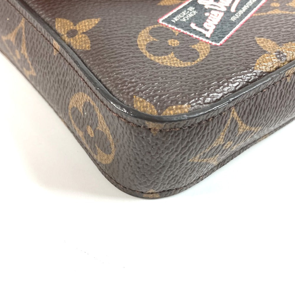 LOUIS VUITTON 不明 モノグラム パンダ 上海 中国 ポシェットフェリシー カバン 斜め掛け チェーンバッグ 長財布 チェーンウォレット ショルダーバッグ モノグラムキャンバス レディース ブラウン