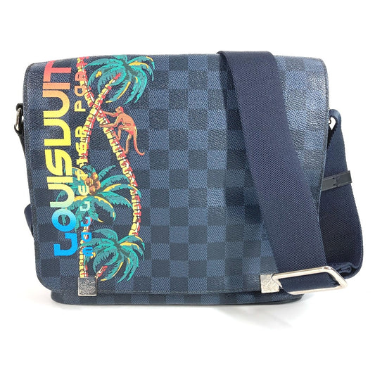 LOUIS VUITTON N50005 ダミエコバルト ディストリクトPM ディストリクト PM 斜め掛け カバン フラップ ショルダーバッグ ダミエコバルトキャンバス ユニセックス ネイビー