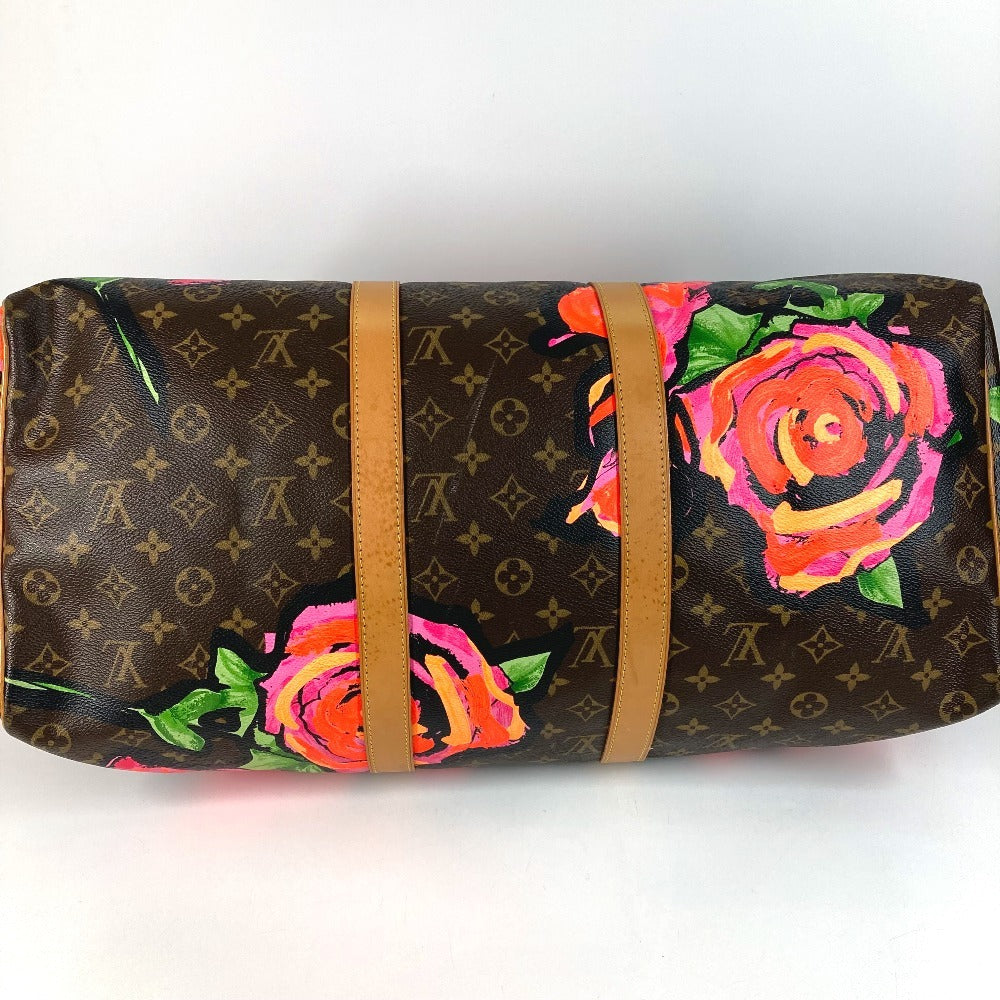 LOUIS VUITTON M48605 モノグラム・ローズ 薔薇 キーポル50 キーポル 50 旅行バッグ トラベルバッグ カバン ボストンバッグ モノグラムキャンバス レディース ピンク