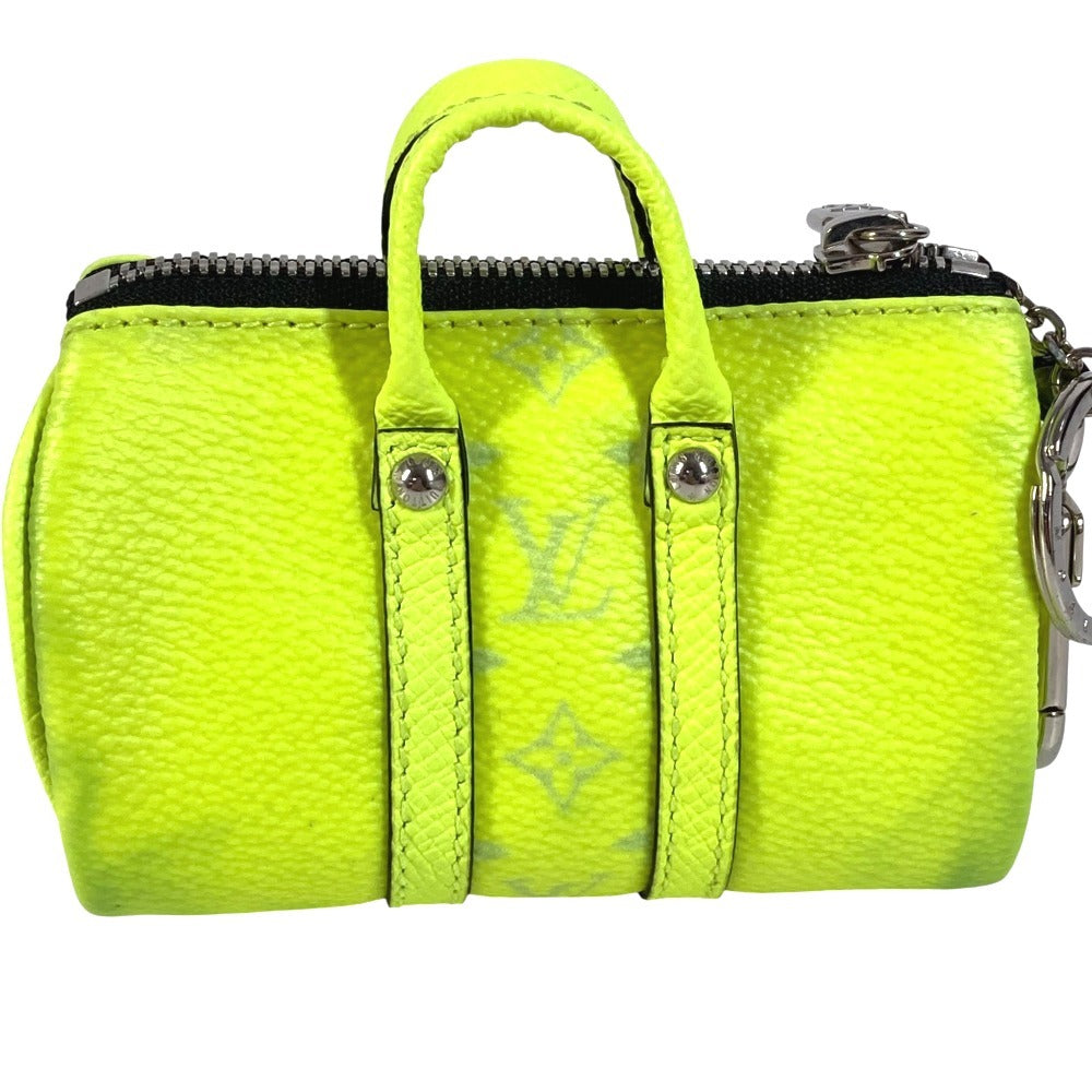 LOUIS VUITTON M01048 タイガラマ ポルトクレ・ミニキーポル バッグチャーム バッグ型 ボストン キーホルダー タイガレザー ユニセックス イエロー