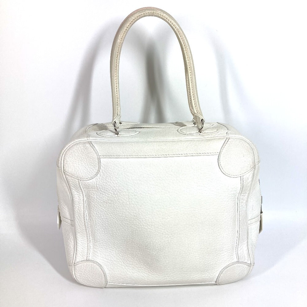 HERMES ボックスバッグ オムニバスPM オムニバス PM カバン ミニボストンバッグ ハンドバッグ レザー ユニセックス ホワイト