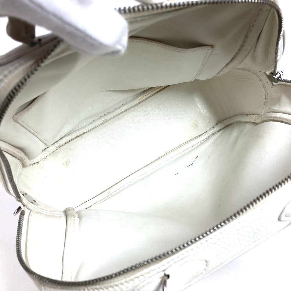 HERMES ボックスバッグ オムニバスPM オムニバス PM カバン ミニボストンバッグ ハンドバッグ レザー ユニセックス ホワイト