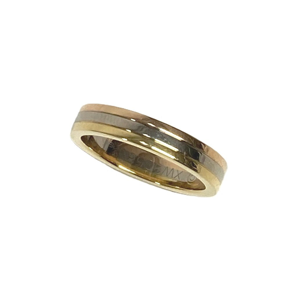 CARTIER Trinity Wedding Vendome Accessories Jewelry 18K Gold Ring for Women, Gold and Silver